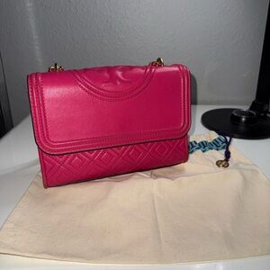 Sold already! Tory Burch Pink Quilted Shoulder Bag